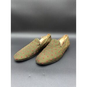 Naif Florence green and red dots Men's Slip-On Loafers Made in Italy US Size 9